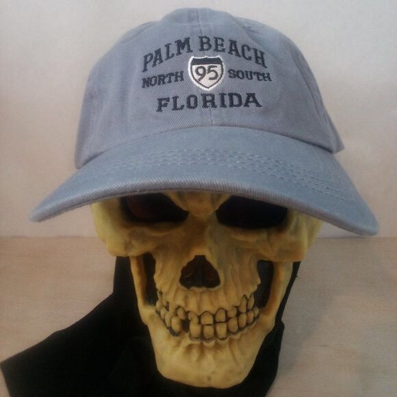 Vintage Palm Beach Florida I-95 Strap Back Hat - Picture 1 of 8